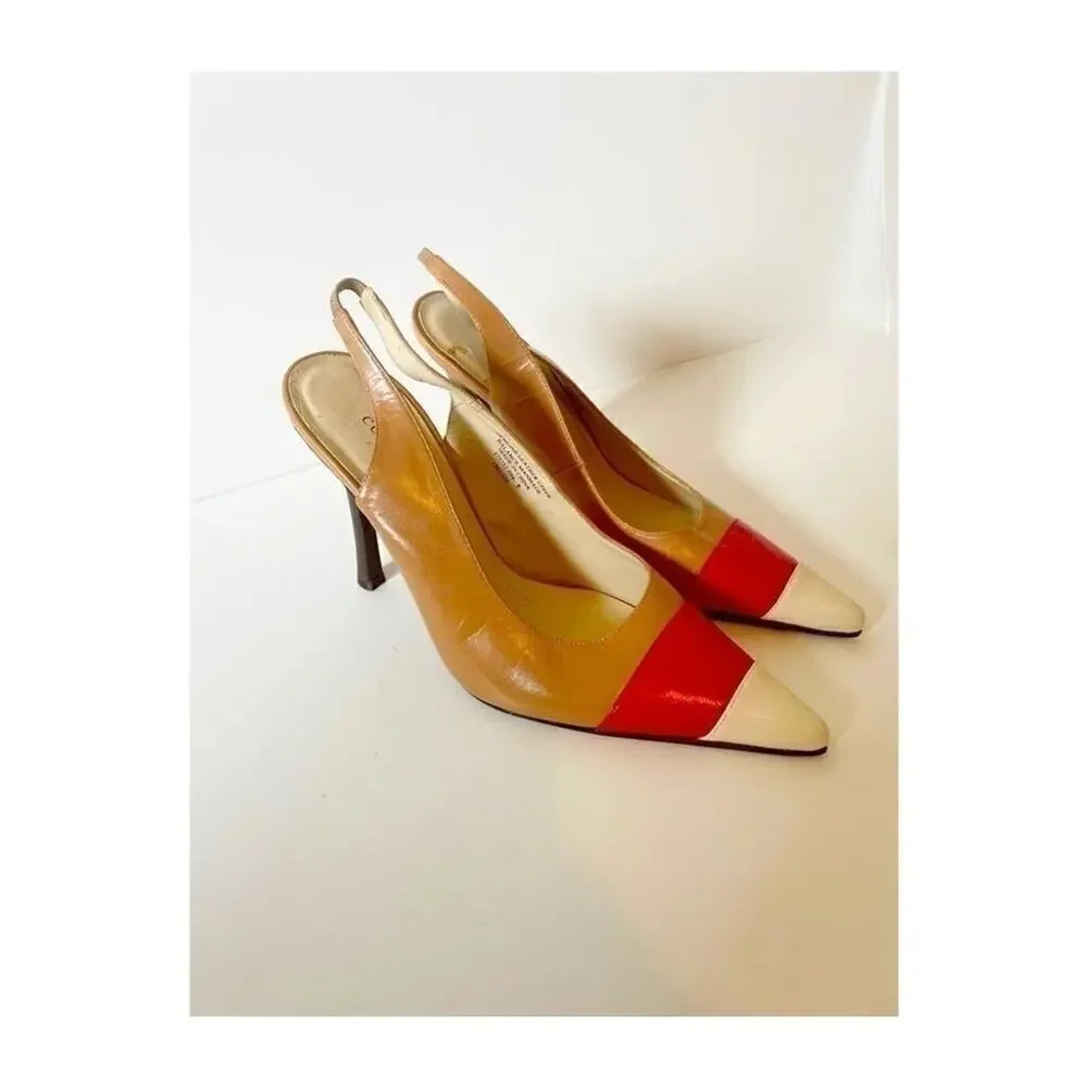 Colin Stuart Slingback Colorblock Shoes - Picture 2 of 7
